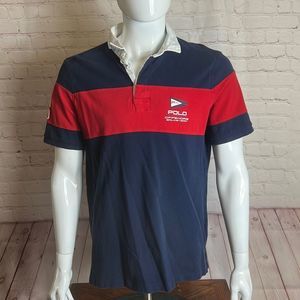 Polo Ralph Lauren Classic Fit Size Large USA Offshore Sailing Team Polo Shirt